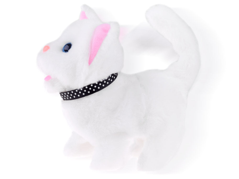 Interaktyvus kačiukas su priedais ir garso efektais, baltas