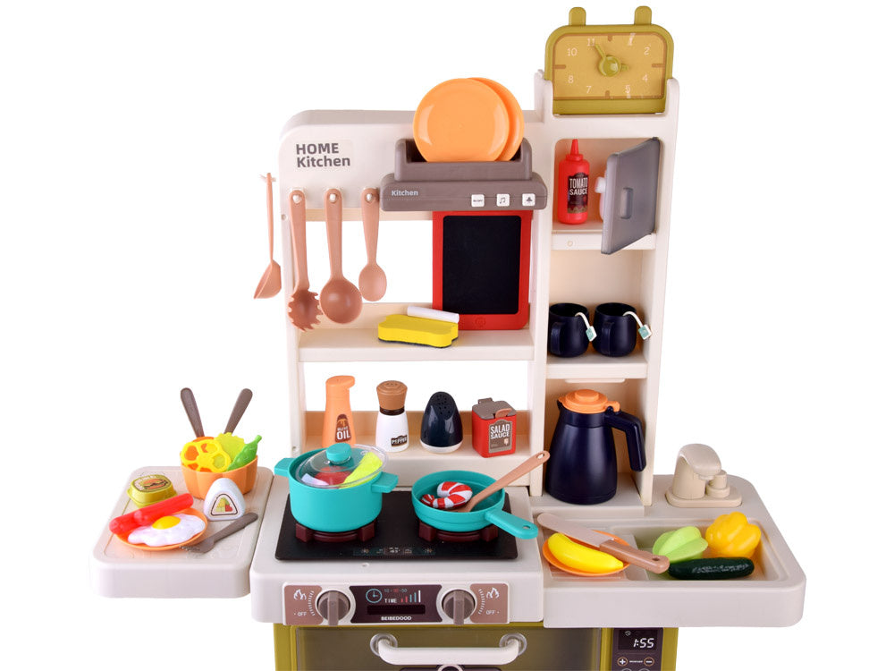 Vaikiška virtuvėlė su priedais 49 vnt., žalia