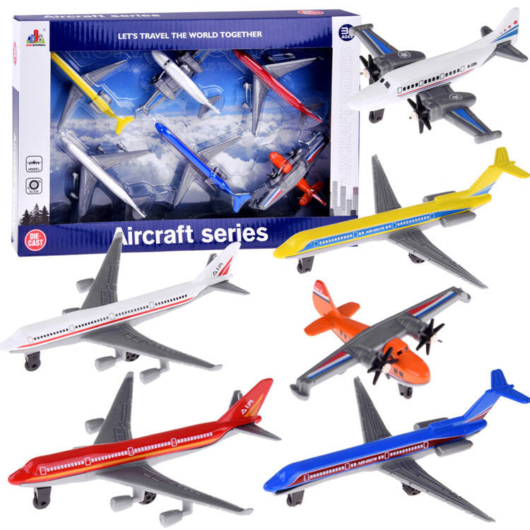 Metalinių lėktuvėlių rinkinys 6 vnt