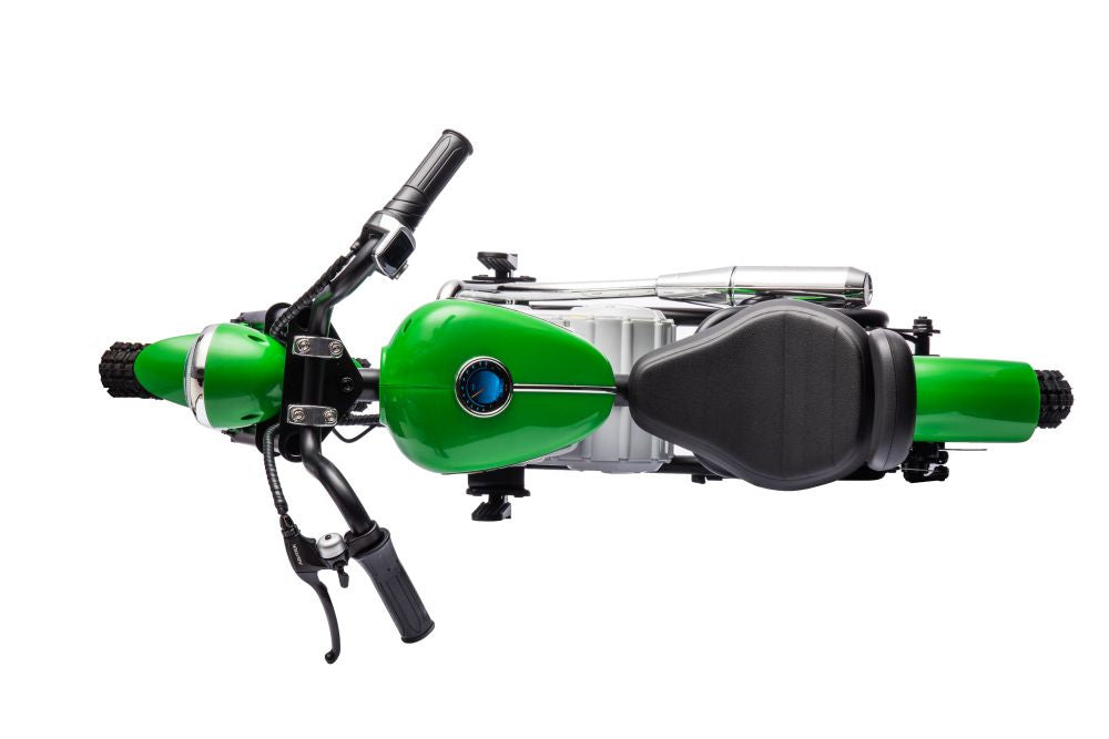 Vaikiškas elektrinis motociklas A9902 36V, žalias