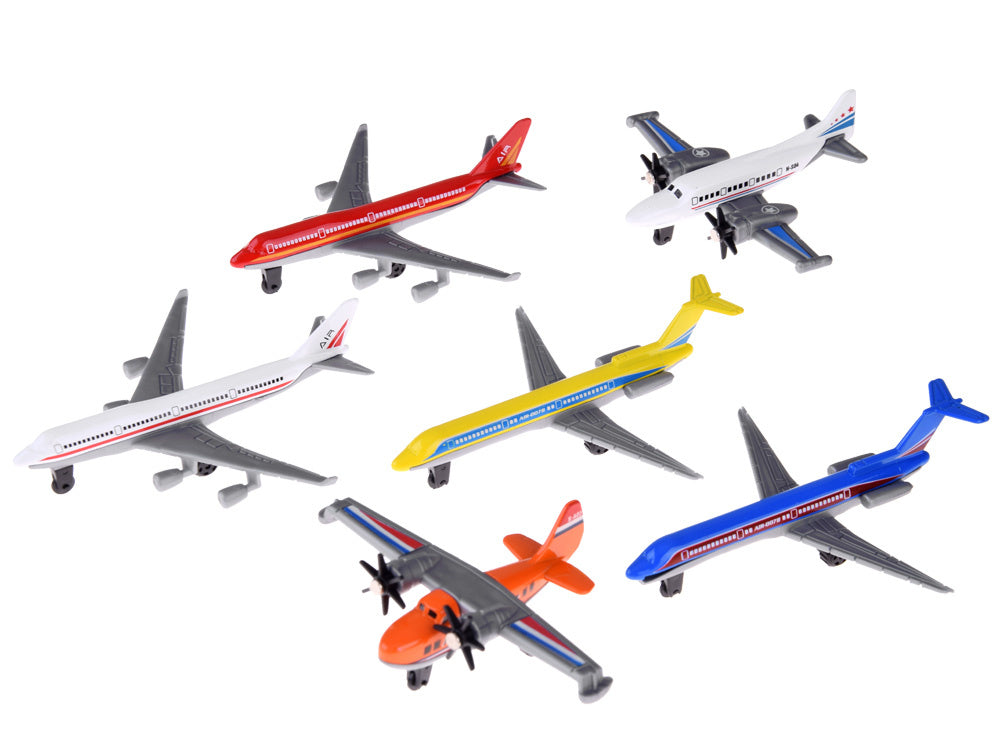 Metalinių lėktuvėlių rinkinys 6 vnt