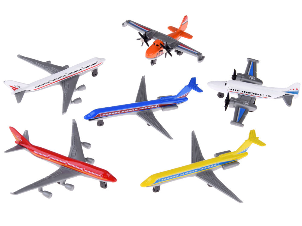 Metalinių lėktuvėlių rinkinys 6 vnt