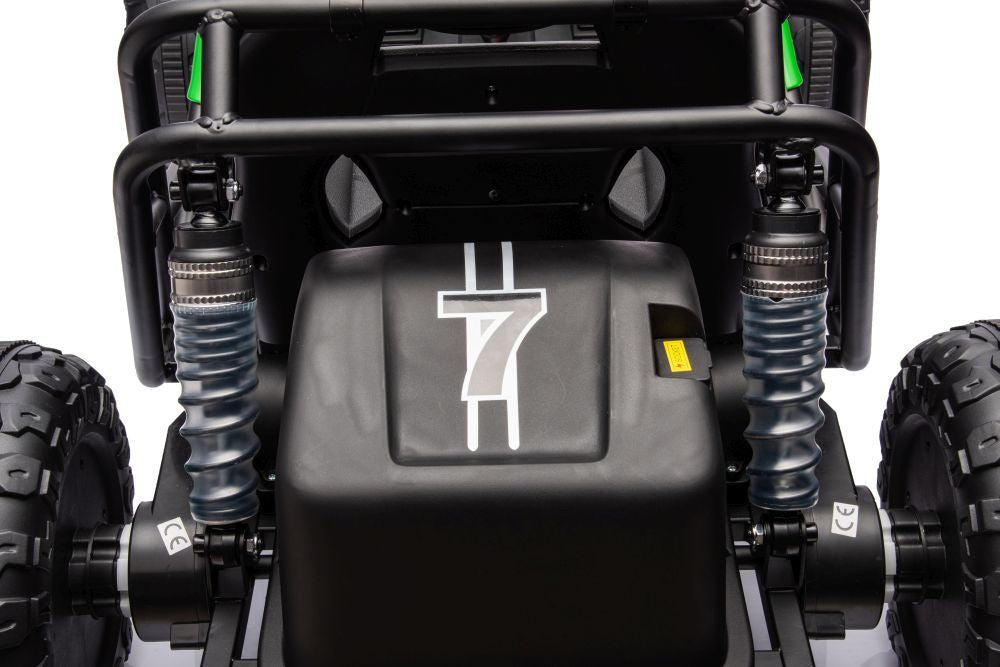 Vienvietis elektrinis bagis vaikams A8812 24V, žalias