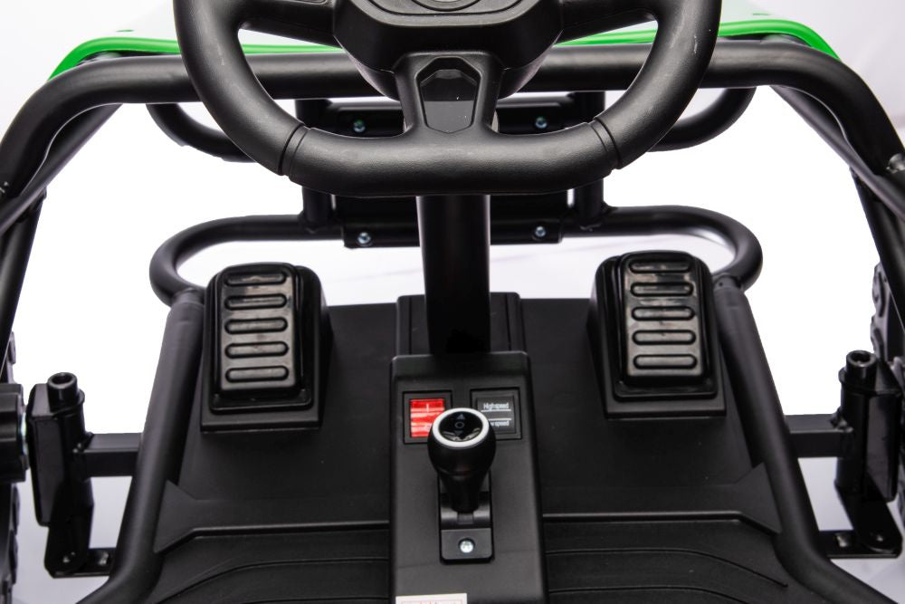 Vienvietis elektrinis bagis vaikams A8812 24V, žalias