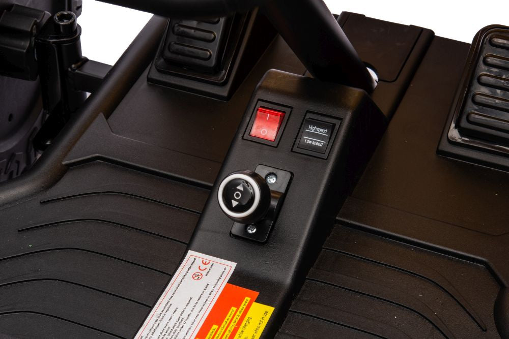 Vienvietis elektrinis bagis vaikams A8812 24V, geltonas