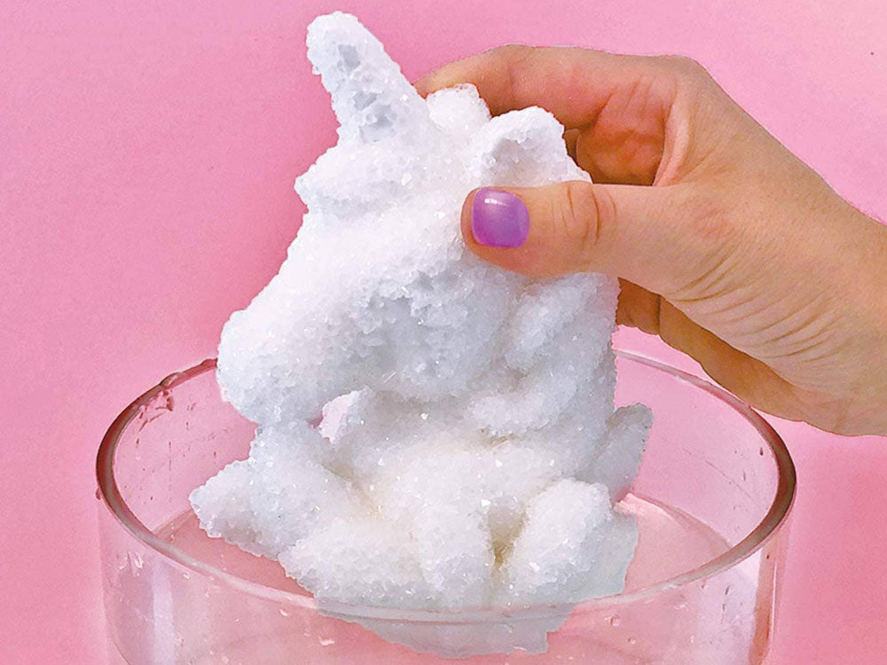 Kristalų auginimo rinkinys su dažais, vienaragis