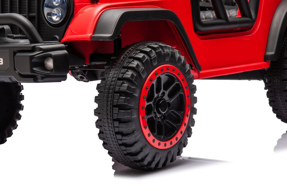 Vienvietis elektrinis džipas YSA8813 24V, raudonas