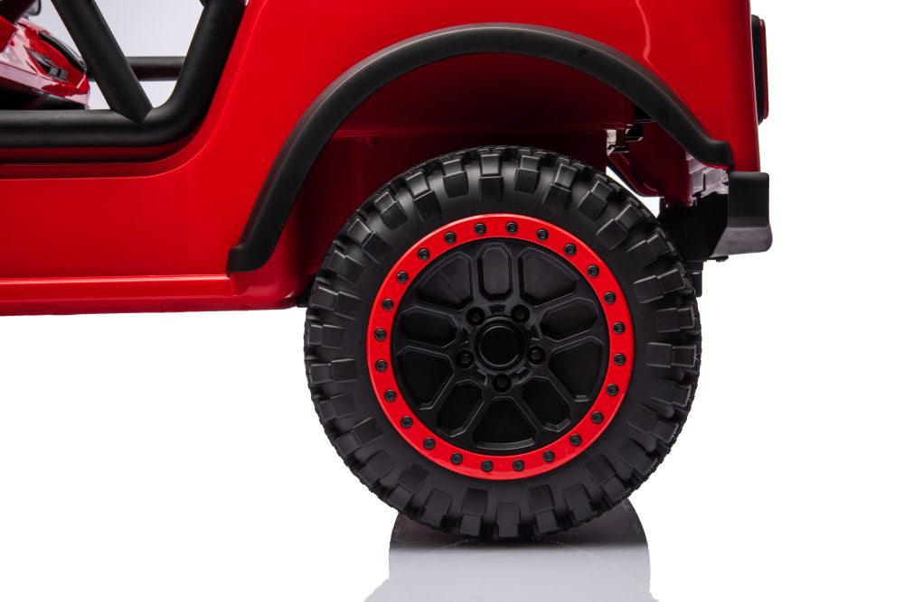 Vienvietis elektrinis džipas YSA8813 24V, raudonas