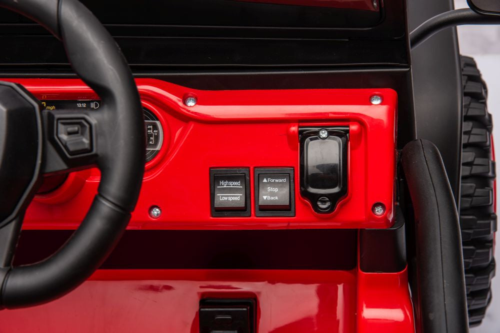 Vienvietis elektrinis džipas YSA8813 24V, raudonas