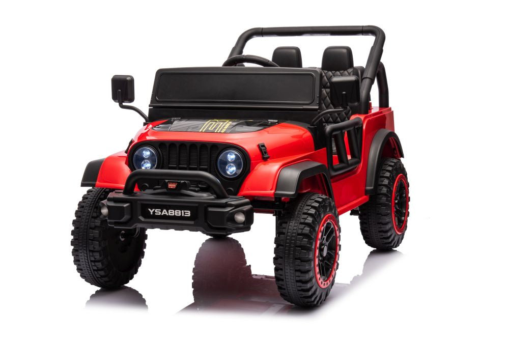 Vienvietis elektrinis džipas YSA8813 24V, raudonas