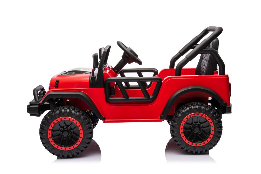 Vienvietis elektrinis džipas YSA8813 24V, raudonas