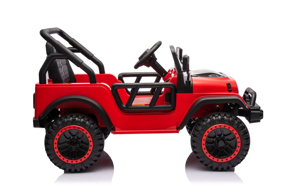 Vienvietis elektrinis džipas YSA8813 24V, raudonas