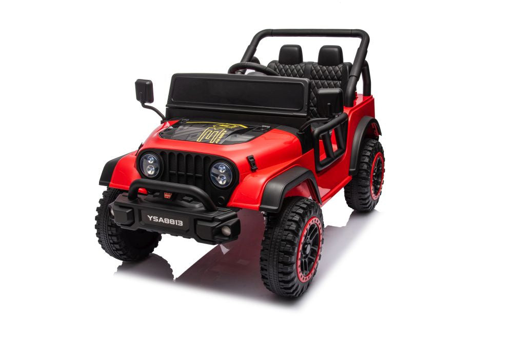 Vienvietis elektrinis džipas YSA8813 24V, raudonas