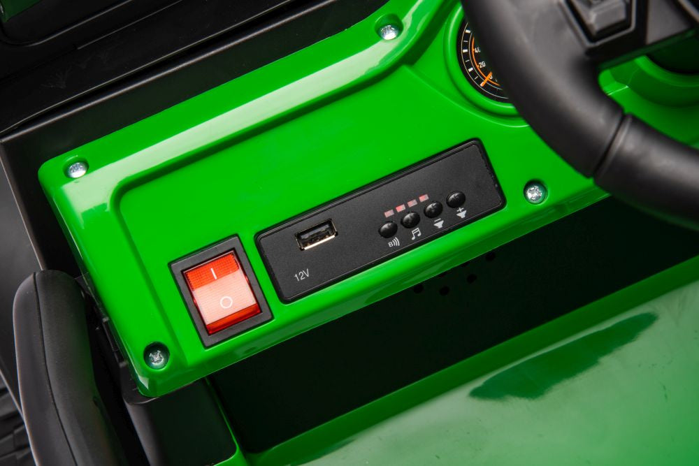 Vienvietis elektrinis džipas YSA8813 24V, žalias