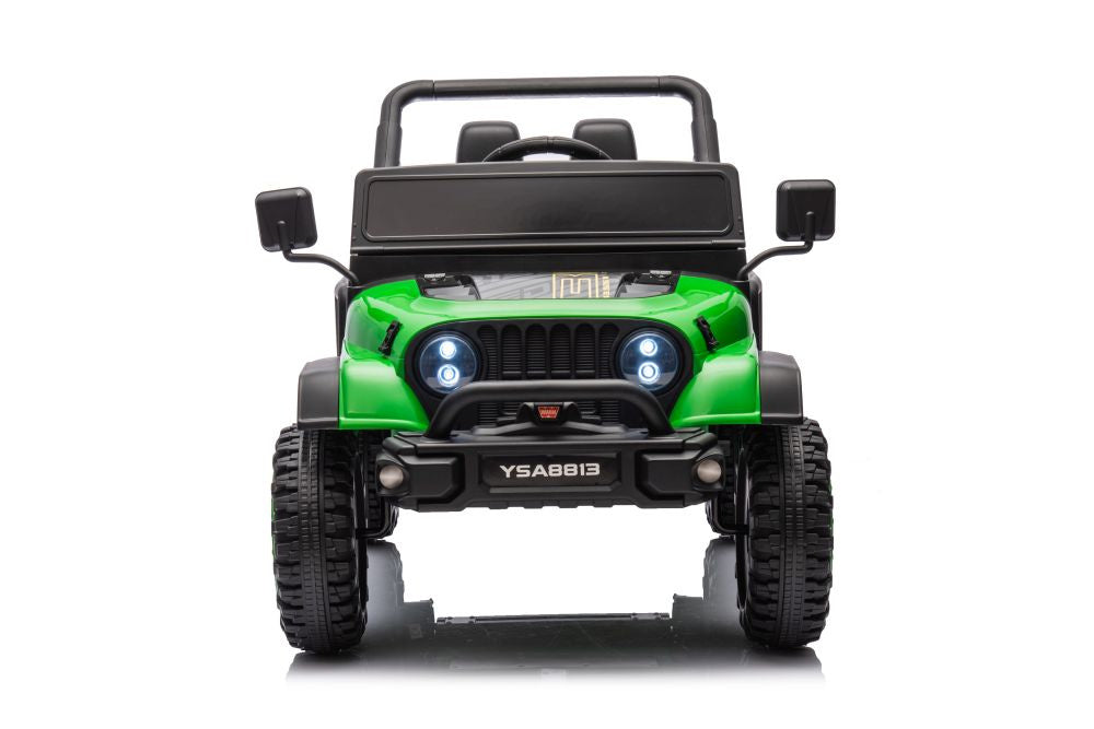 Vienvietis elektrinis džipas YSA8813 24V, žalias