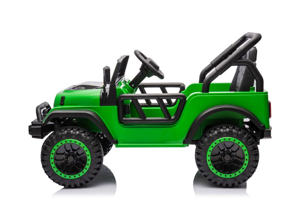 Vienvietis elektrinis džipas YSA8813 24V, žalias