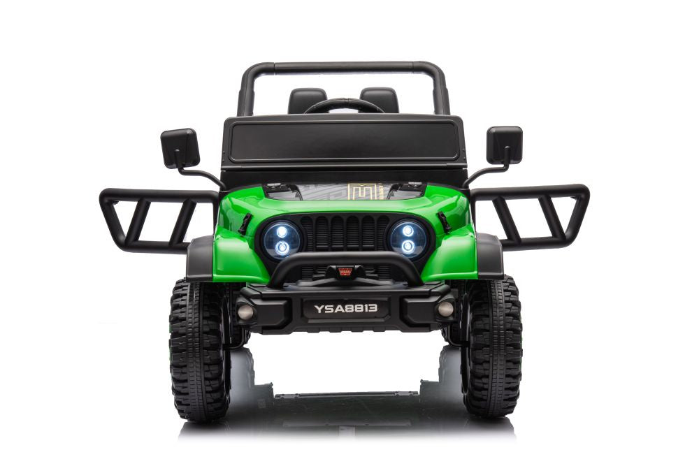 Vienvietis elektrinis džipas YSA8813 24V, žalias