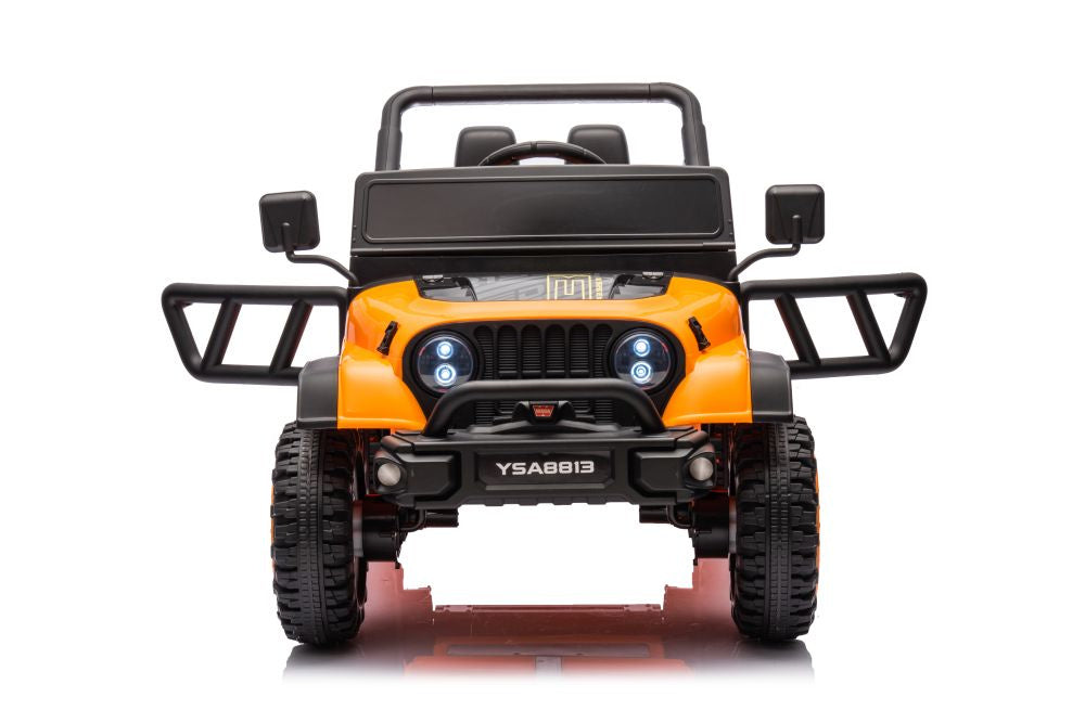 Vienvietis elektrinis džipas YSA8813 24V, oranžinis