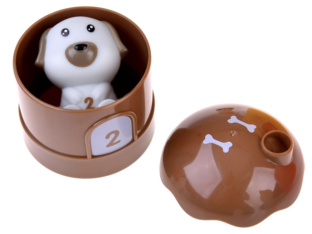 Guminių gyvūnų rinkinys nameliuose 6 vnt