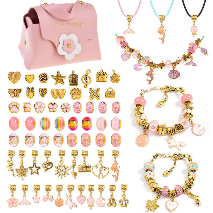 Karoliukai apyrankėms kurti su rankine