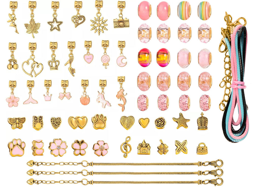 Karoliukai apyrankėms kurti su rankine