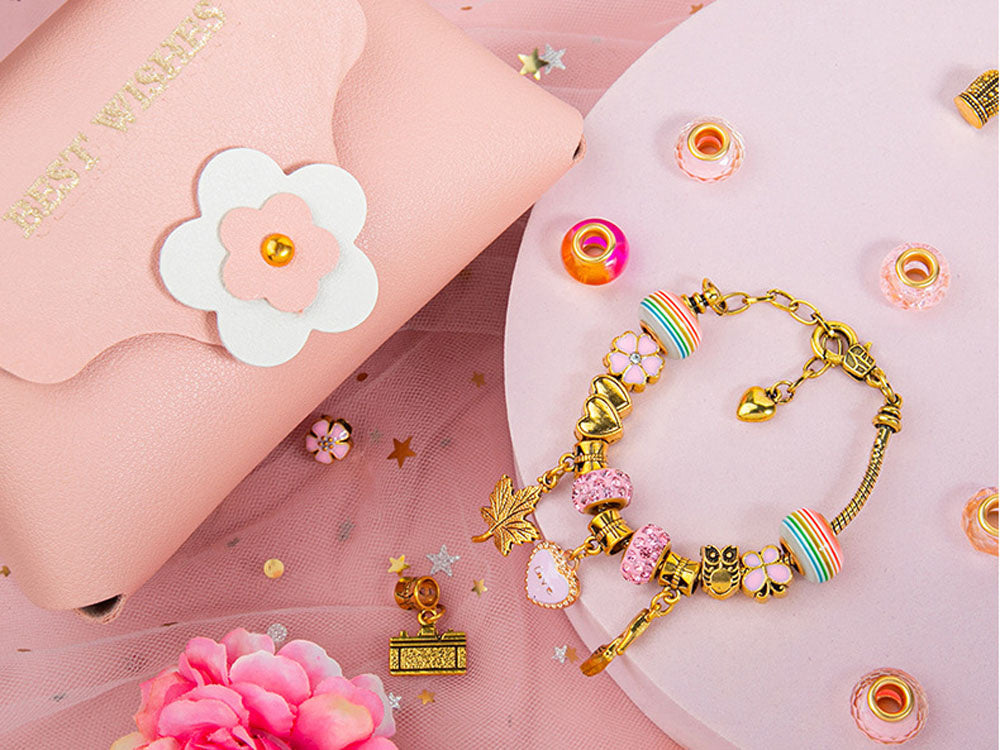 Karoliukai apyrankėms kurti su rankine