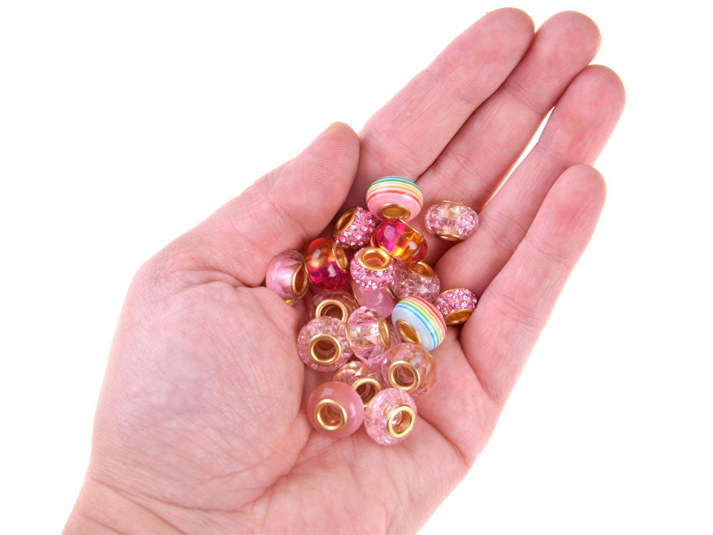 Karoliukai apyrankėms kurti su rankine