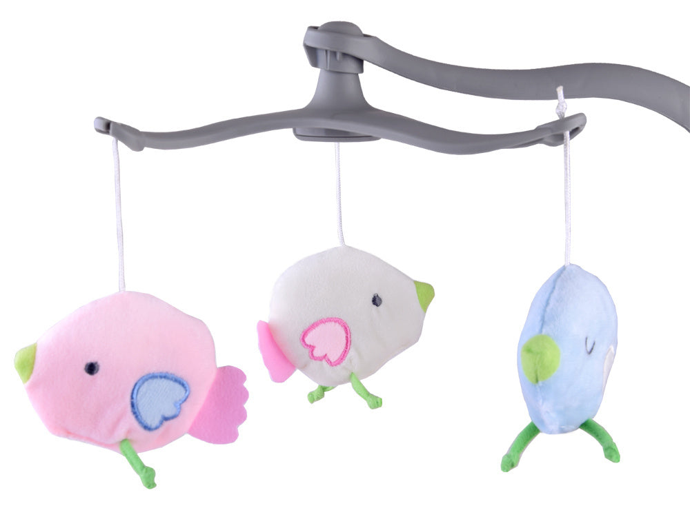 Vaikiškos sūpynės su lopšinėmis 4in1, rožinės