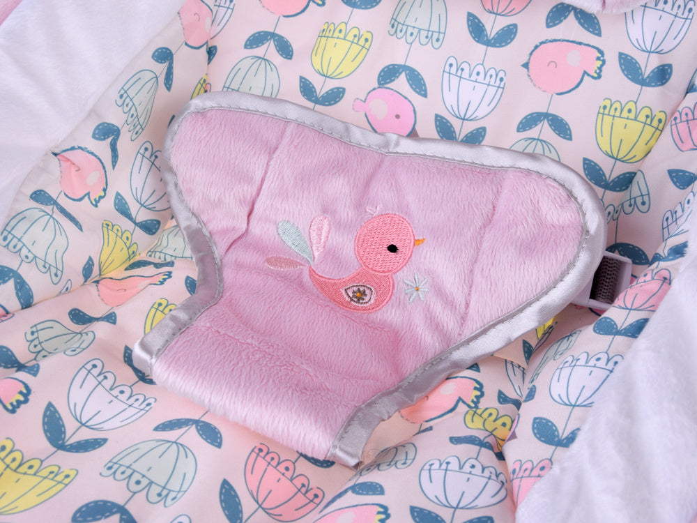 Vaikiškos sūpynės su lopšinėmis 4in1, rožinės