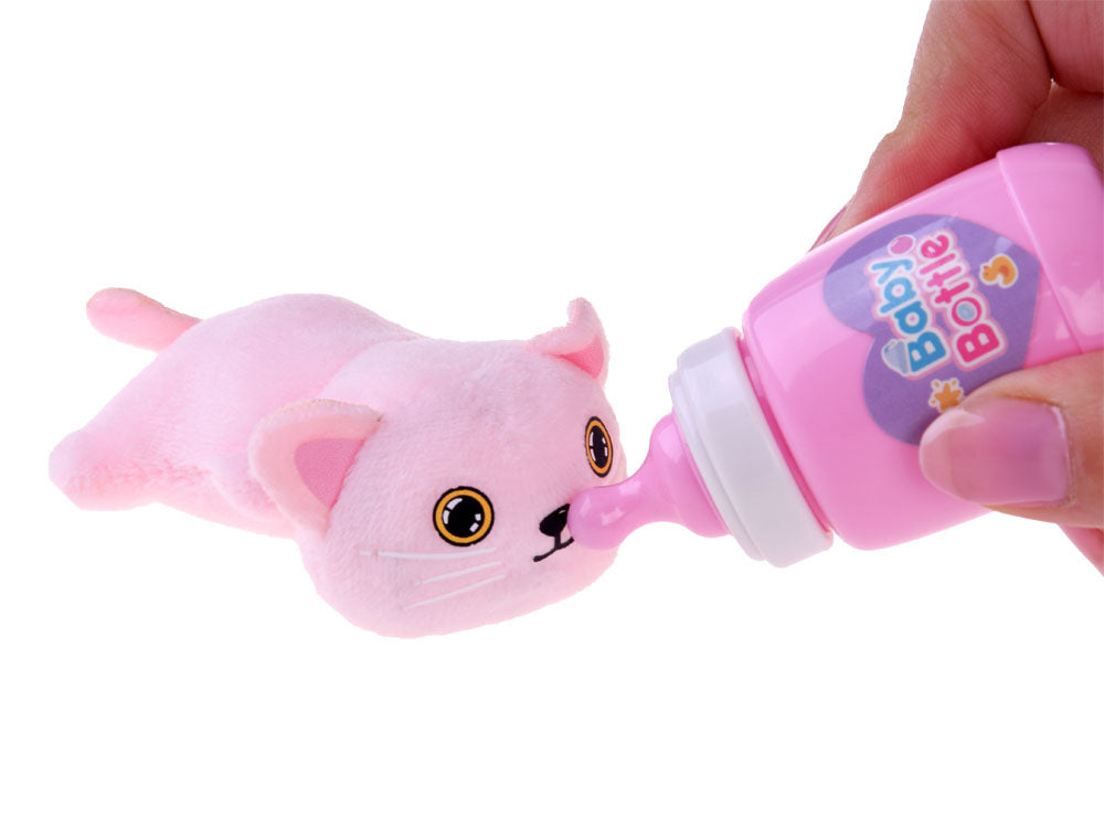 Interaktyvus katės ir kačiukų rinkinys su garso efektais, baltas