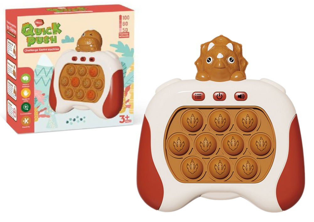 Sensorinis žaidimas Pop It kosmonautas, rudas