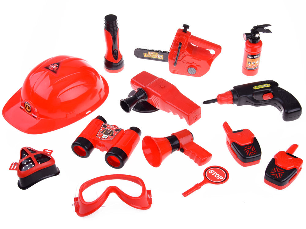 Didelis ugniagesio priemonių rinkinys 13 el.