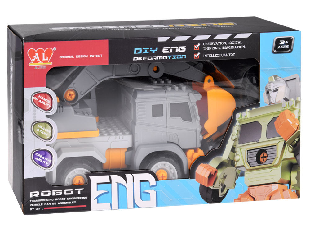 Žaislinis transformeris 2in1, pilkas