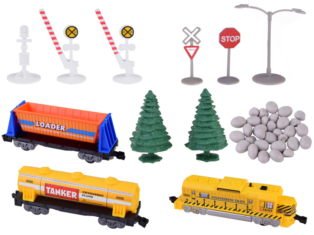 Didelis elektrinio traukinio su vagonais rinkinys 320cm