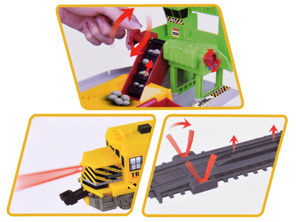 Didelis elektrinio traukinio su vagonais rinkinys 320cm