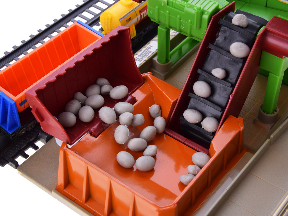 Didelis elektrinio traukinio su vagonais rinkinys 320cm