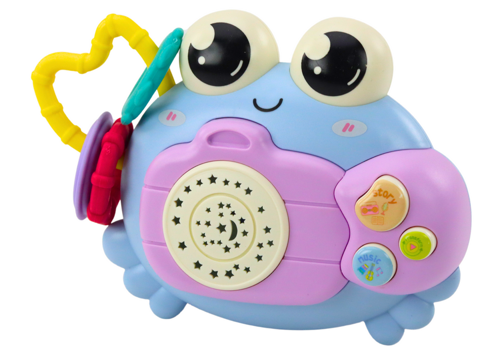 Žaislinis krabas Rattle su projektoriaus, mėlynas
