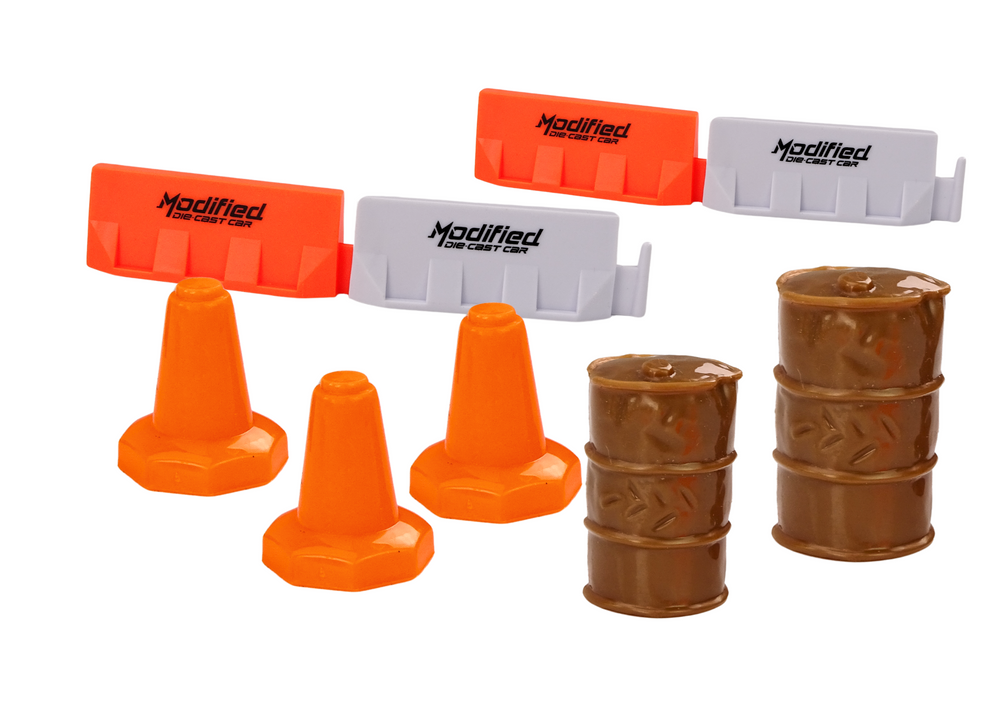 Žaislinis sunkvežimis su priekaba ir priedais 1:24, mėlynas