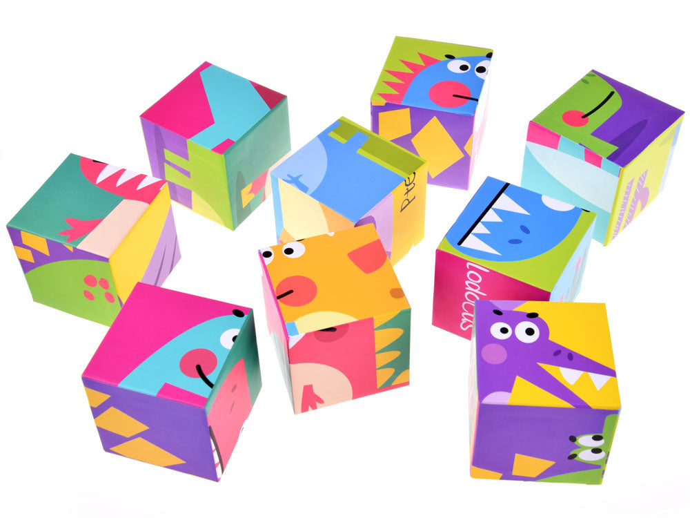 Didelė kaladėlių dėlionė, dinozaurai 6 paveikslėliai