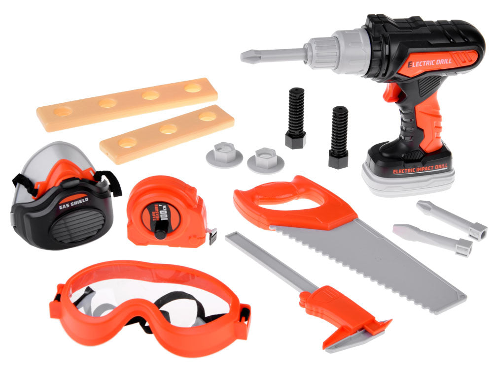 Žaislinis meistro rinkinys su atsuktuvu ir priedais