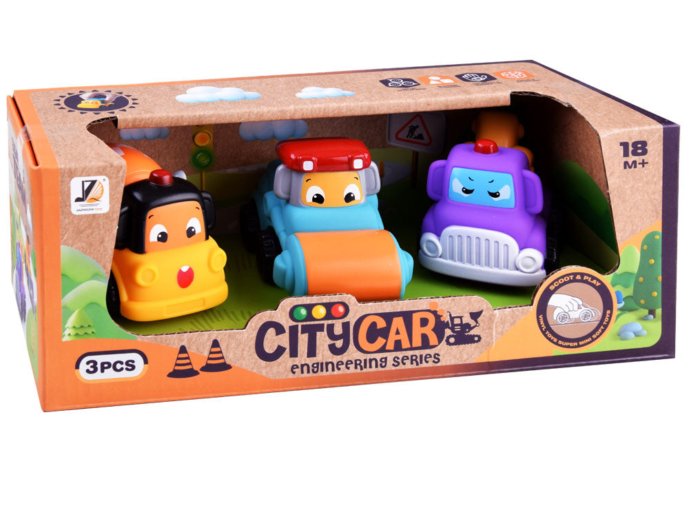 Minkštų automobilių rinkinys 3 vnt