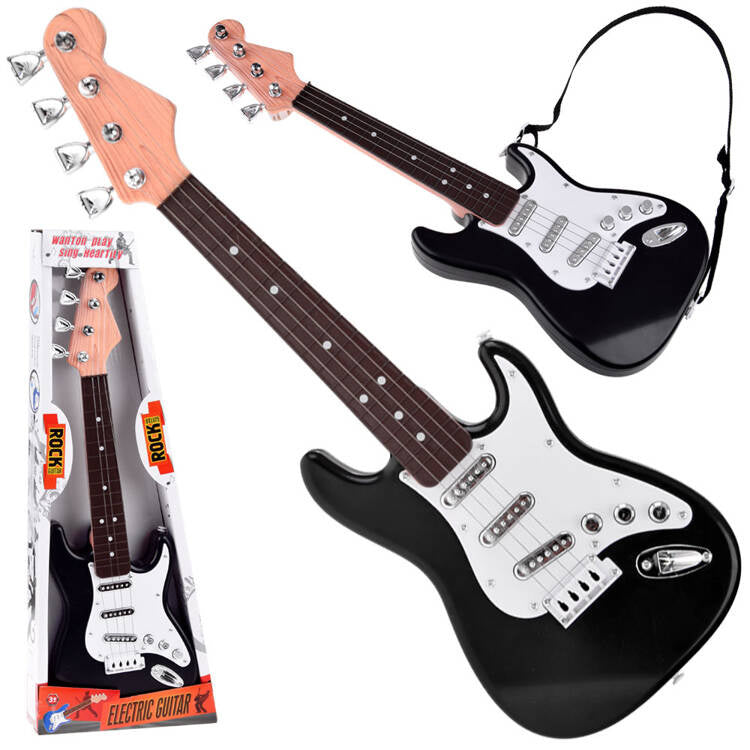 Elektrinė gitara vaikams, juoda