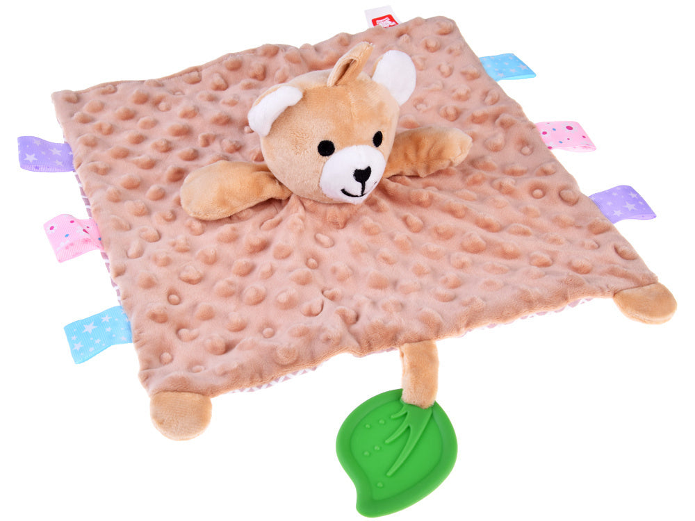 Pliušinis žaislas su kramtuku ir pakabuku, meškiukas