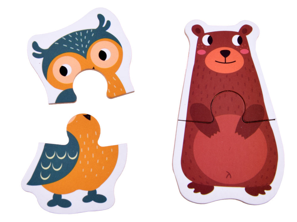 Dėlionių rinkinys 24 vnt, gyvūnai