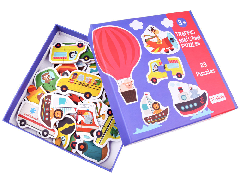 Dėlionių rinkinys transporto priemonės 23 el.