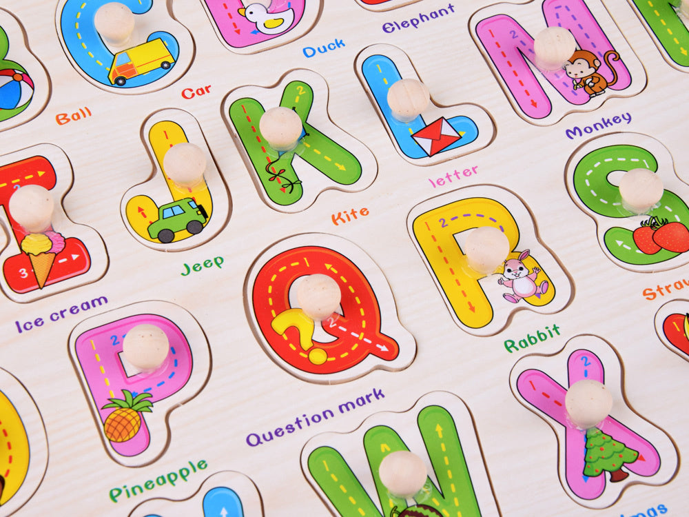 Medinės dėlionė „ABĖCĖLĖ“ anglų kalba