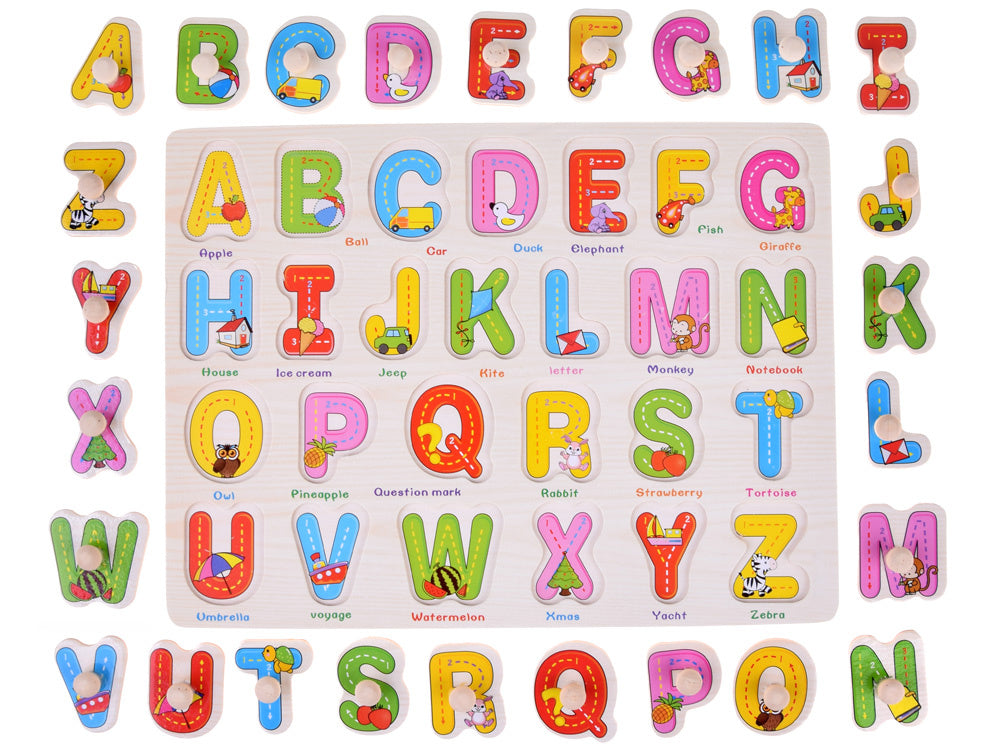 Medinės dėlionė „ABĖCĖLĖ“ anglų kalba