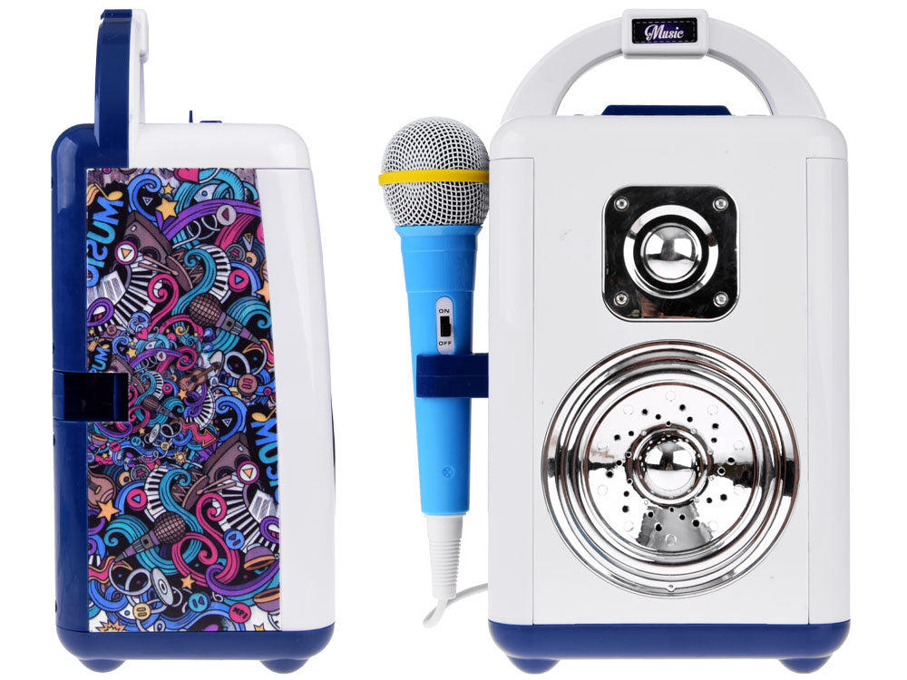 Vaikiška belaidė kolonėlė su mikrofonu ir šviesos efektais