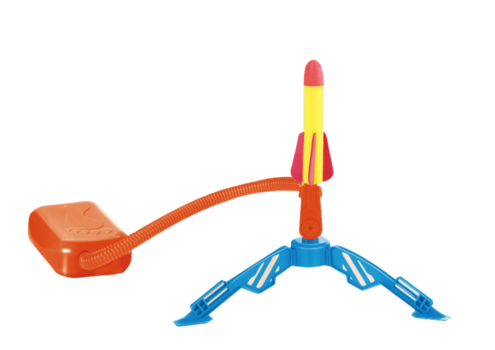 Putų raketų paleidimo žaidimas 3 vnt., geltonas