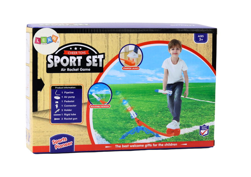 Putų raketų paleidimo žaidimas 3 vnt., geltonas